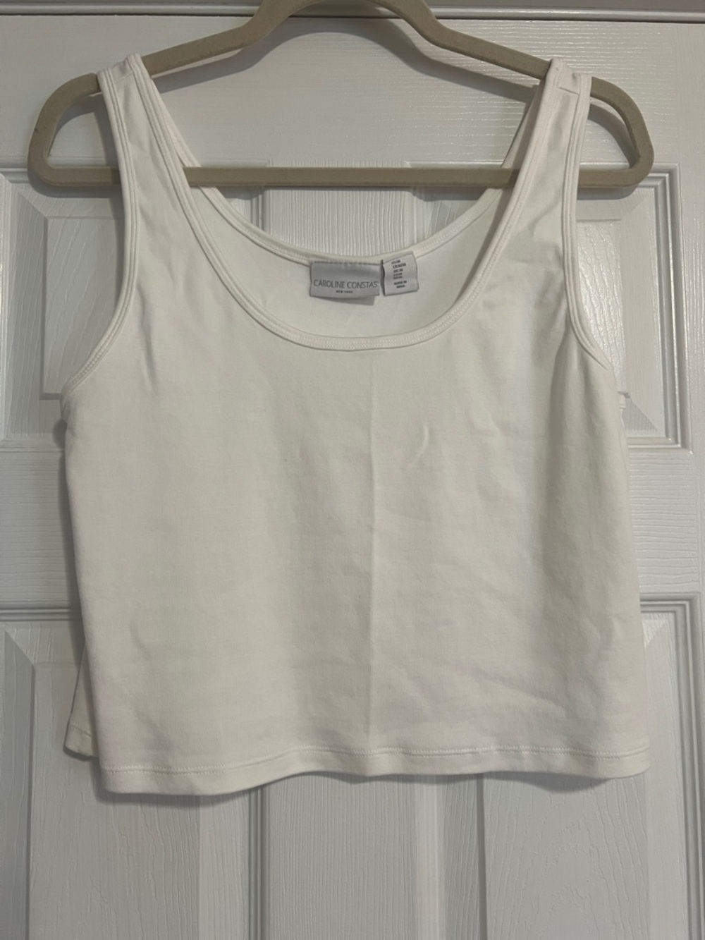 Caroline Constas cropped Scoop Neck Tank
